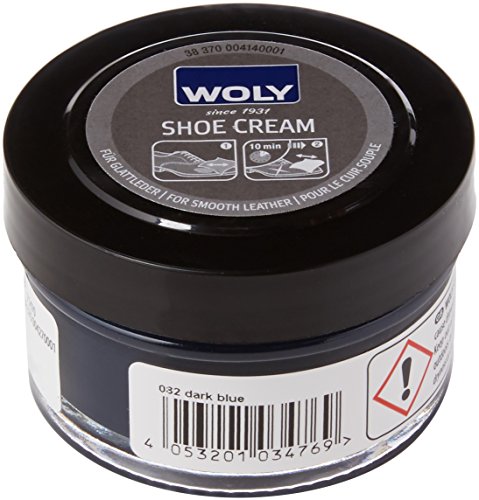 Woly Shoe Cream, Betún y reparación de zapatos Unisex Adulto, Azul (Dark...