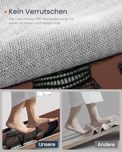 Tapis lavable antidérapant résistant pour terrasse cuisine motif chat