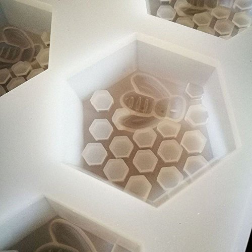 MoldFun Large Bee Honeycomb Mold, Beehive Silicone Mould for Soap, Lotion Bar, Cake Baking, Chocolate, Ice Cube, Jello, Candy, Candle, Wax Crayon Melt - Thumbnail 7