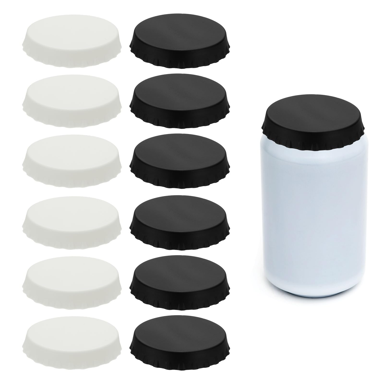 Tapas de silicona para latas de refrescos uxcell, pack de 12 cubiertas reutilizables