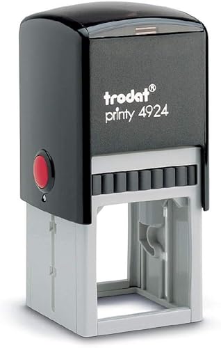 Miniatura 2 de Sello de borde redondo doble con logotipo de negocios personalizado, 3 líneas de texto, sello autoentintado, sello personalizado de goma, sellos