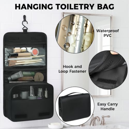 Image of BAGAIL 4 Set /6 Set /8 Set Compression Packing Cubes Travel Accessories Expandable Packing Organizers (Square Mesh, 08-Black)