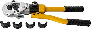Hydraulic Pipe Crimping Tool with 3 Jaw Dies(VAU15, VAU20, VAU25), Manual Hydraulic Crimping Plier, Copper Tube Fittings P...