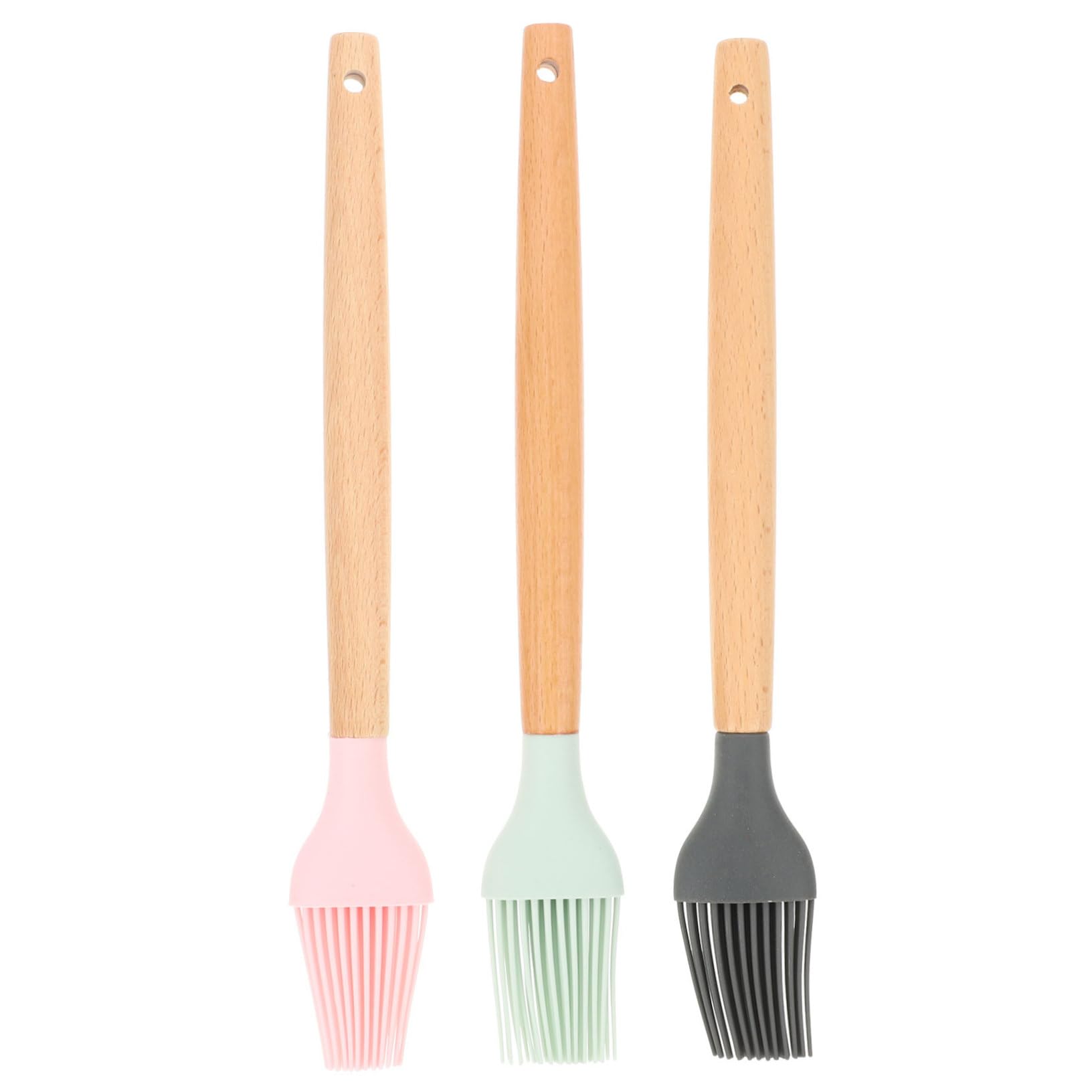 ibasenice 3pcs Silicone Baking Brush Baster Grilling Brush Grilling Accessories Barbecue Brush for Grill Multifunctional Grill Brush Brushes Grill Basting Sauce Barbecue Grill Oil Beech