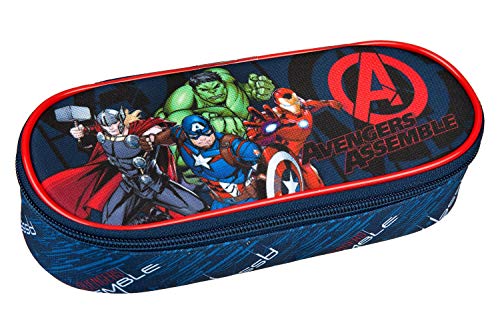 Preisvergleich Produktbild Scooli AVER7730 Schlamperbox mit Innenklappe, Stiftschlaufen und Geheimfach, Marvels The Avengers, ca. 22 x 10 x 6 cm