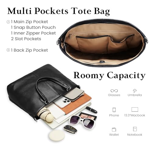 Befen bolso tote de cuero genuino para mujer miniatura 3