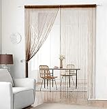 Para puertas, ventanas, portales, balcones, estanterías o cuarto de estar. Permite la circulación del aire y hace que el aire sea más fresco y saludable.