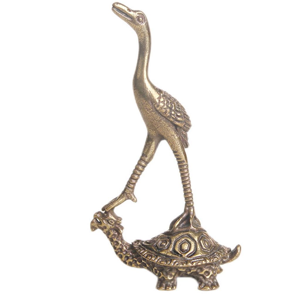 Amazon.com: FOMIYES Brass Crane Turtle Ornament Retro Tortoise