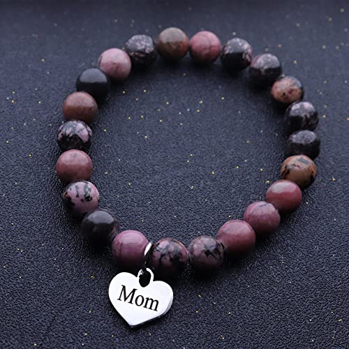 Mftrading Mom Bracelet Gifts From Daughter Mom Jewelry Birthday Christmas Gifts Heart Charm Bracelet For Women #TOP5