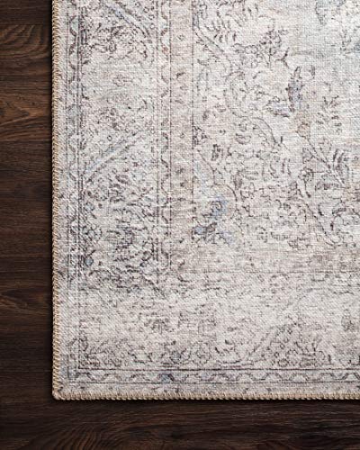 Tapete corredor Loren Loloi 2'6" x 7'6" plata pizarra miniatura 4