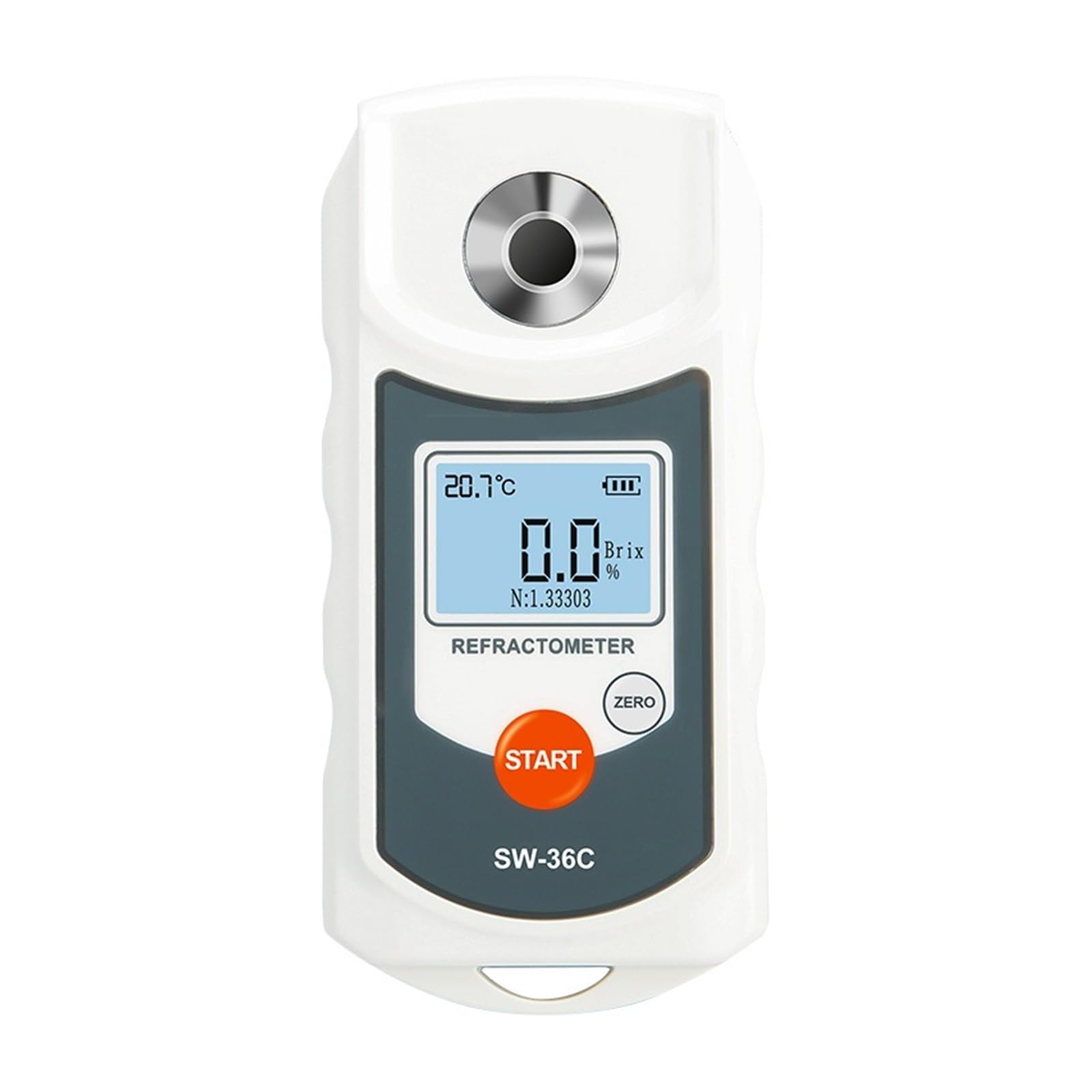 Rifrattometro Digitale LCD, Misuratore Brix Succo Di Frutta Bevanda ATC Strumento Di Misurazione Del Contenuto Di Zucchero Saccarometro 0-36% Risposta rapida
