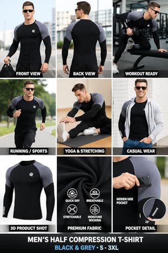 Image of NEVER QUIT Men Slim Fit Sports, Gym T-Shirt Black Color