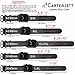CARTERJETT EXTRA LARGE Genuine Leather Band Compatible with Apple Watch Ultra 49mm & 46mm 45mm 44mm Band - Men Women - Watch Band for iWatch Series 10 & All Models (XXL - Black)