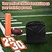 Jecery Set of 11 Football Yard Markers High Visibility Football Field Yard Line Markers Yardage Field Line Marking 12 Inch with Carrying Bag for Sporting Training(Orange White)