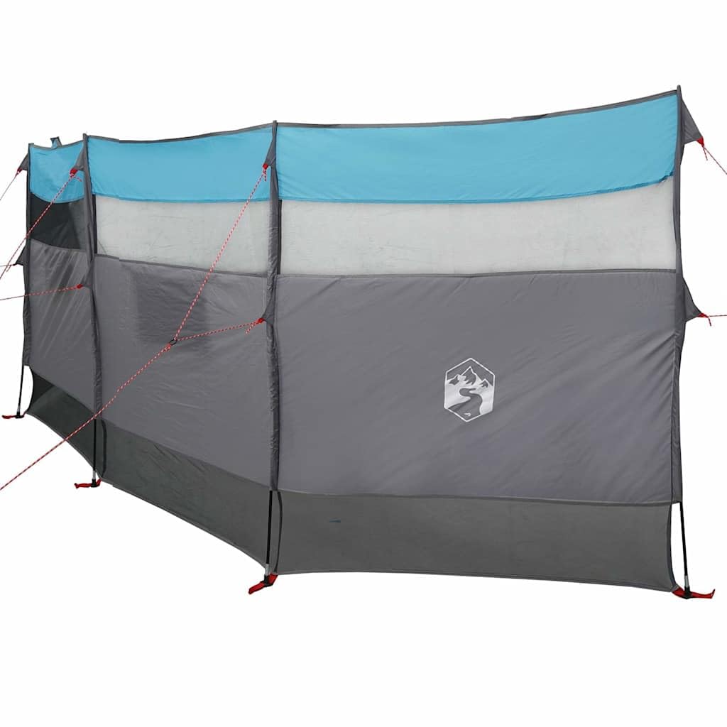 Paravento da campeggio, blu, 510 x 153 cm, impermeabile, per spiaggia, campeggio, giardino, spiaggia, terrazza