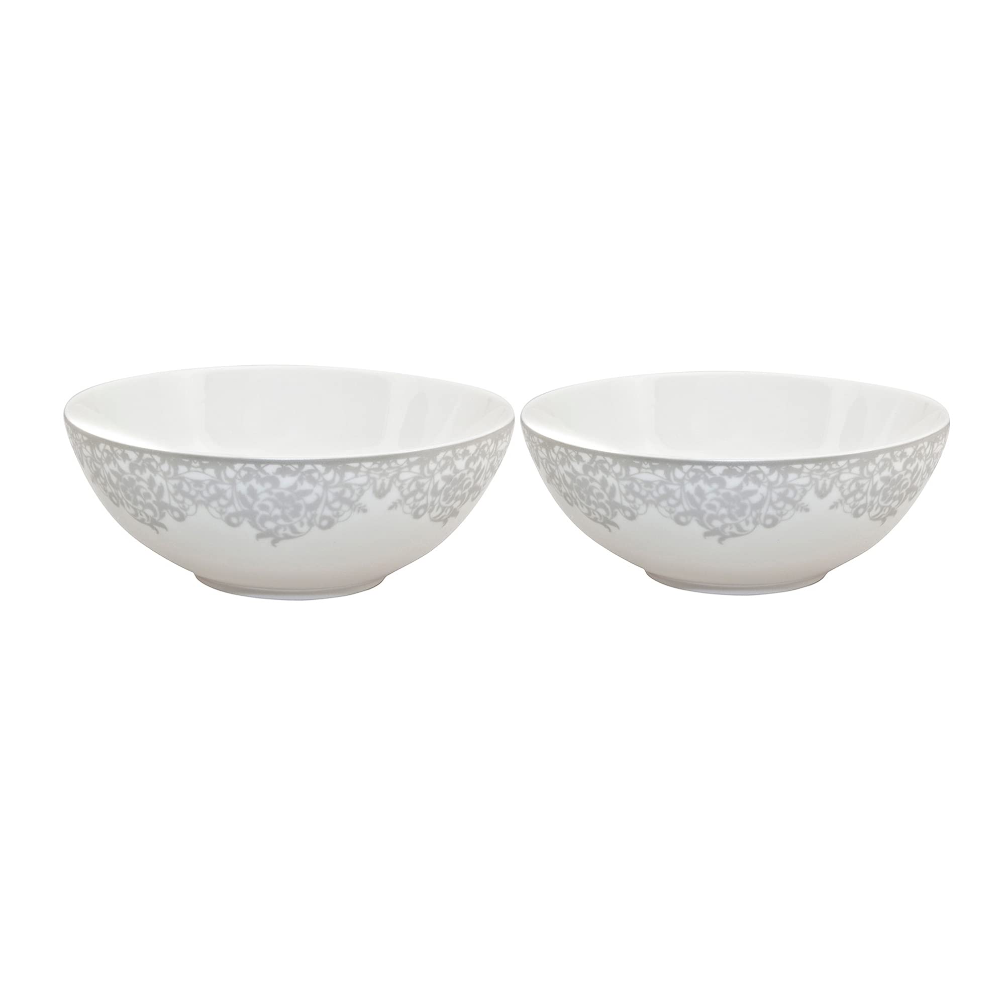 Denby Mixed Monsoon Filigree Set Of 2 Cereal Bowls