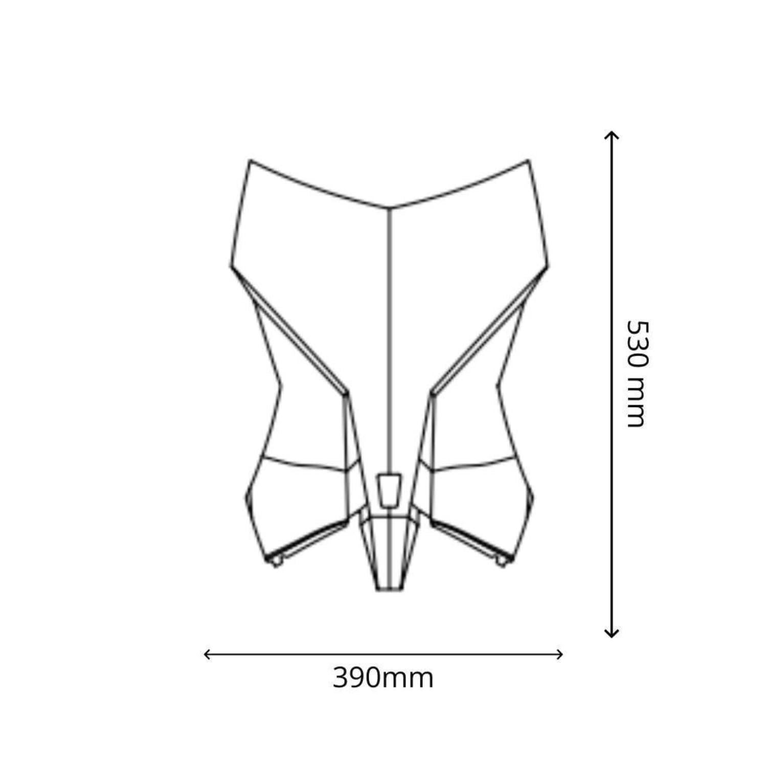 Cupolino Moto Parabrezza Plexiglass JD9 TOURING Fume Chiaro COMPATIBILE CON MOTO KTM 890 R ADVENTURE 2021-2022