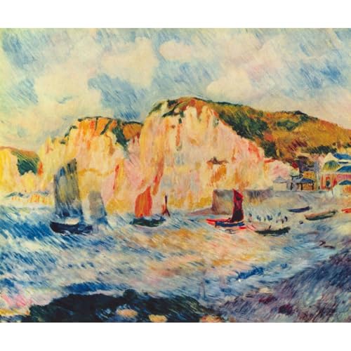 Reproduction Mer et falaises Renoir de qualité musée en grand format