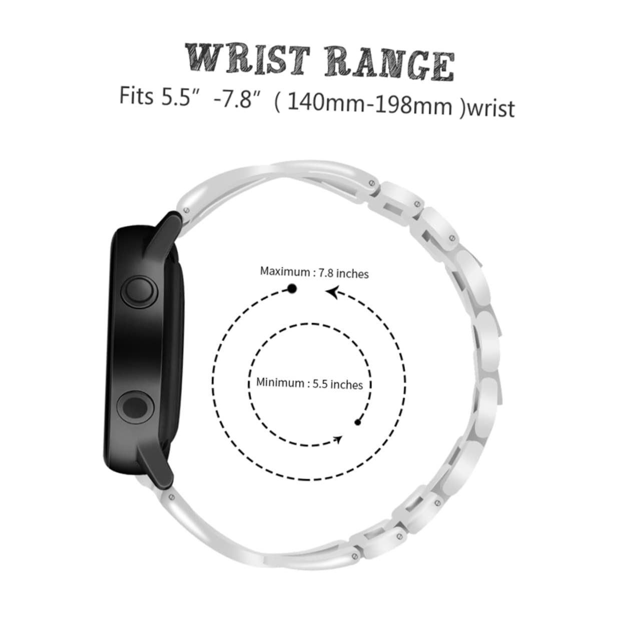 Mikikit 3pièces Bracelet Avec Pour Montre Remplacement Élégant Et Confortable Pour Et Femmes