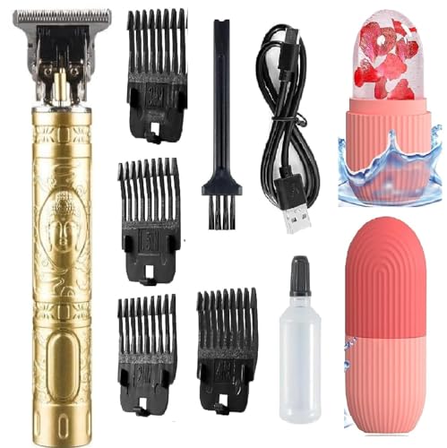 Image of MODEL-2026, Hair Trimmer Electric Shaving Machine,Adjustable Blade Clipper,trimmer Body, Trimmer Beard Trimmers for man Professional Shaver For Men T-9 Face Ice Roller for Men & Women - Reusable