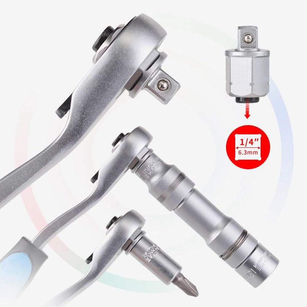 Zestaw narzędzi do naprawy samochodu – zestaw kluczy nasadowych z grzechotką, zestaw kluczy nasadowych Torque Combo i narzędzia samochodowe dla mechaników, entuzjastów DIY, kompletny zestaw