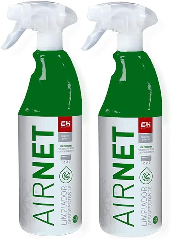 CH Quimica Pack AIRNET + AIRNET pulverizadores Limpiador Aire Acondicionado 750ml
