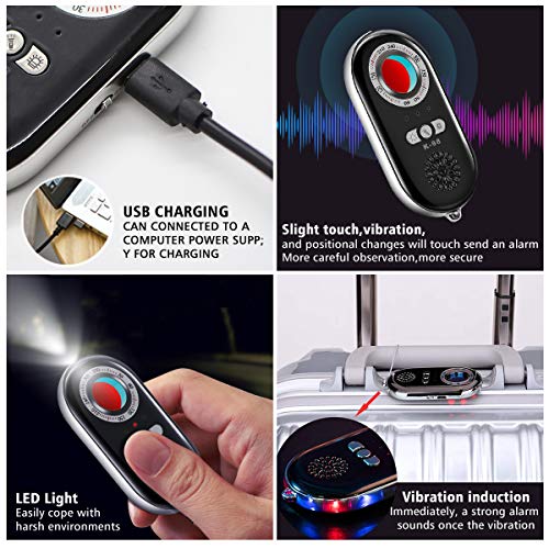 Anti Spy Hidden Camera Detector, AHNR Wireless Signal Pinhole Laser Lens GSM Detector Ultra-high Sensitivity Full-Range Tracker Finder