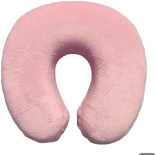 Almohada de cuello almohada de viaje en avión. almohada de cuello para viajar (rosa)
