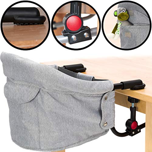 Siège-chaise haute pliable - Joli design - 15 kg - Pratique pour la maison et les voyages