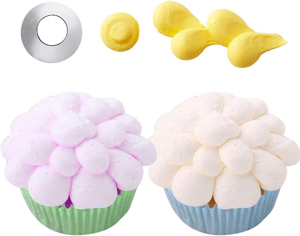 11pcs Cake Decorating Kits Round Cream Cupcakes Icing Tips Nozzles Pastry Bags Reusable Coupler Brush Baking Tool