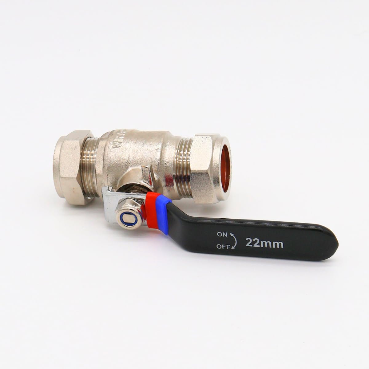 Plumb Bliss Silver Brass 22Mm Isolation Lever Valve (1-Pack)