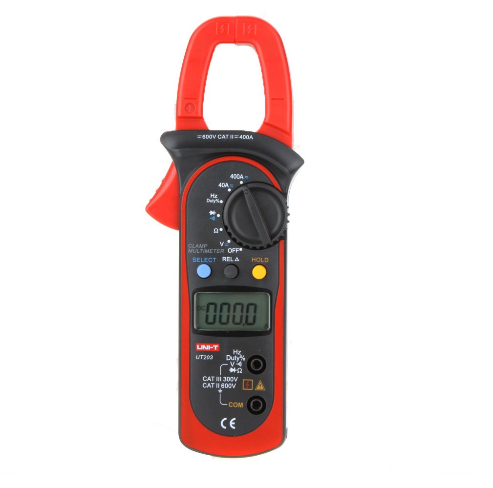 UNI-T Andoer UT203 400A AC/DC Auto Range Digital Clamp Multimeter w/Voltage Resistance Frequency Test