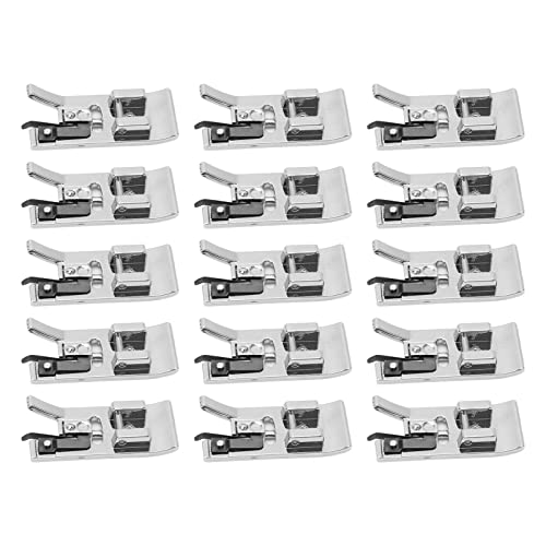 15 Piezas Pie Prensatelas Overlock para Máquinas de Coser miniatura 7