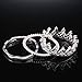 3Pcs / Set Classic Crown Rings For Women Sliver Color Elegant Bridal Engagement Jewelry Accessories Valentine's Day Gift Attractive and fashion