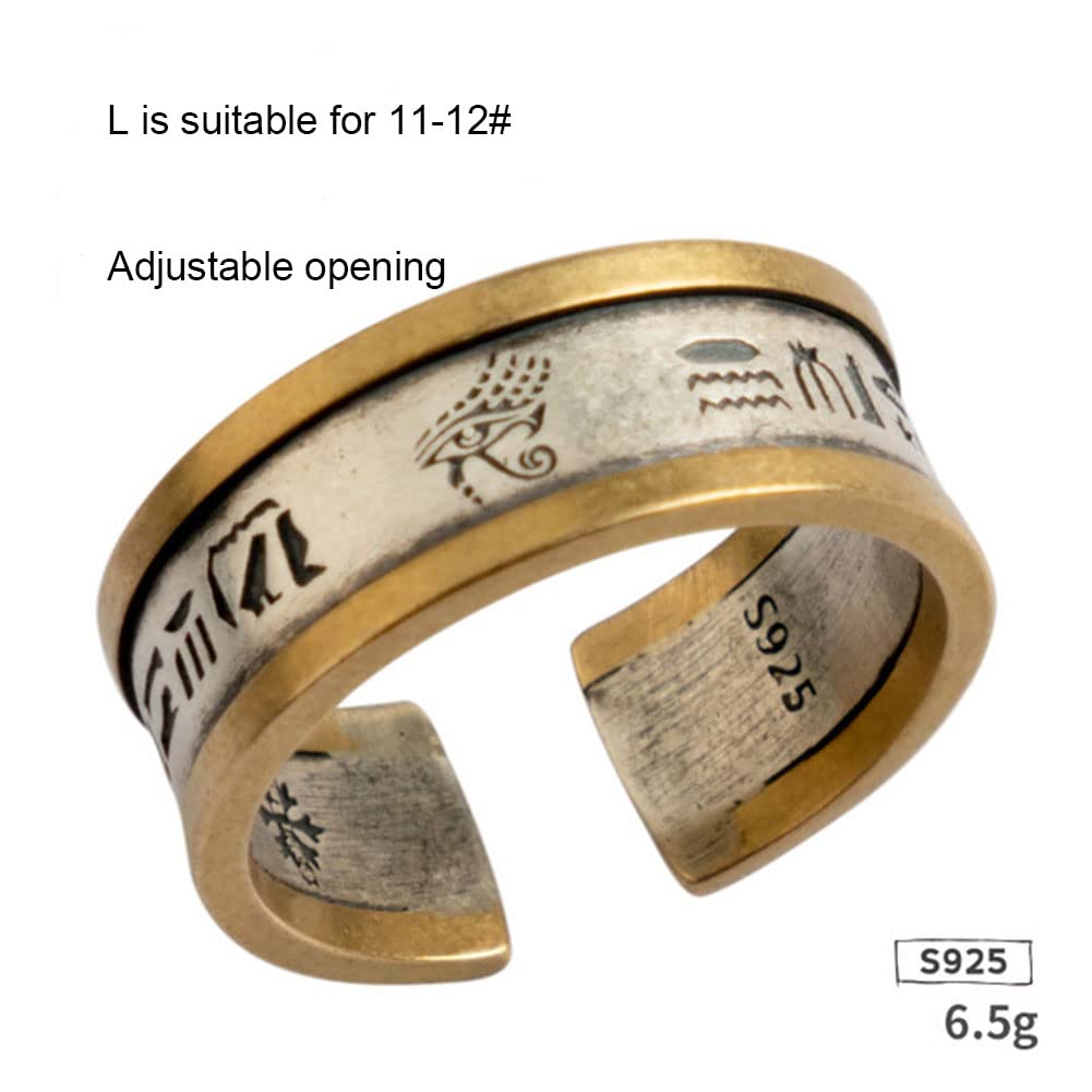 日本サイズ15号 ブレイクアップ パンクサイズリング メンズリング ALI283 Amazon.co.jp: 男性の結婚指輪、パンクリングレトロアイS925