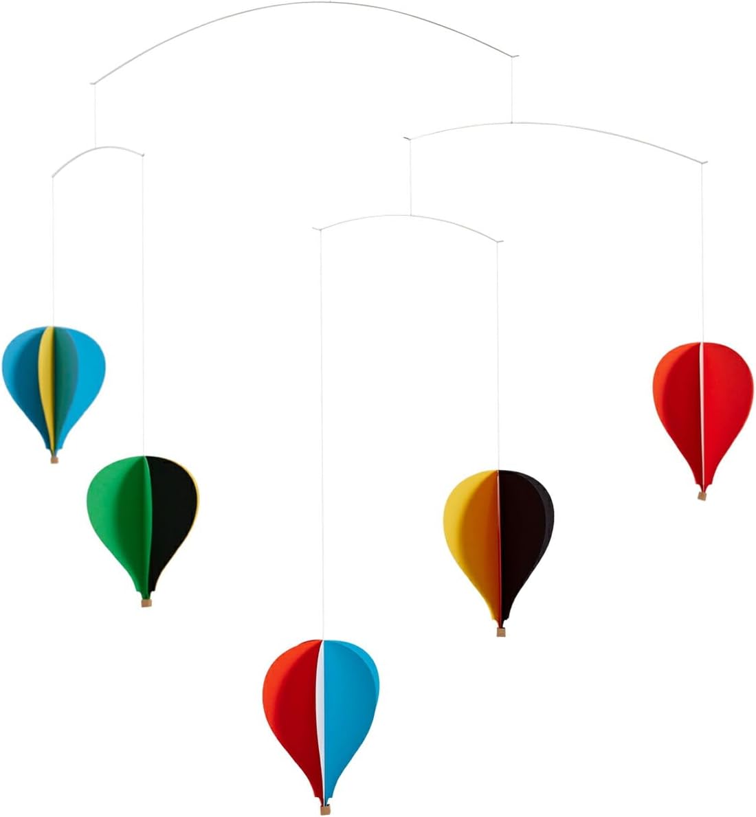 5 Balloon Hanging Nursery Mobile - 26 Inches Cardboard