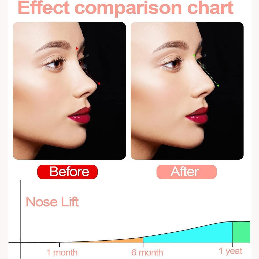 Goodern Nose Shaper Clip,Nose Up Lifting Shaping Clip Shaper,Soft Silicone Nose Straightener Magic Beauty Nose Straightening Clips Tool Wide Noses Shrinker Tool for Women Men-Pink