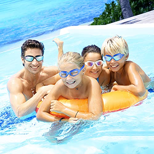 Cooloo Swimming Goggles, 8 Pack Adult Swim Goggles For Men Women Goggles Swimming Adult Youth No Leaking Anti Fog Uv #TOP5