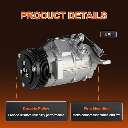 Image of CO 29002C AC Compressor Replacement for Cadillac Escalade 2002-2014,for Chevy Tahoe Avalanche Suburban Silverado 1500 5.3L V8 2003-2014,for GMC Yukon XL,Sierra 2000-2014,#15036042,15068853,15068854