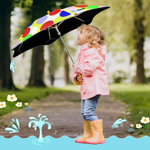 Paraguas para niños resistente al viento impermeable con tira reflectante escolar 7