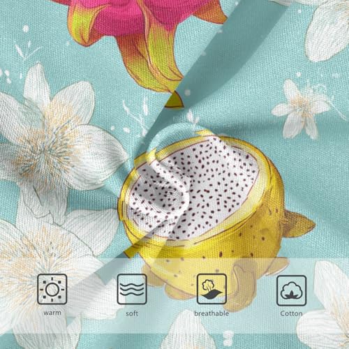 Wusikd Dragon Fruit Flowers Girls' Underwear Cotton Girls Briefs Soft Toddler Underwear 2T3