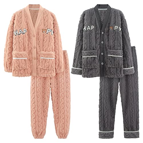 Amazon.co.jp: パジャマフランネルスウィートラーサイズプラス厚い