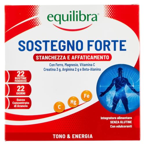 Equilibra Sostegno Forte con Creatina e Arginina, 22 Bustine Monodose