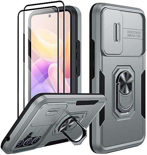 Wanyuexes IPhone 14 Pro Max Hülle - Mit Schutzfolie & Kamera-Deckel | 360° Magnetring