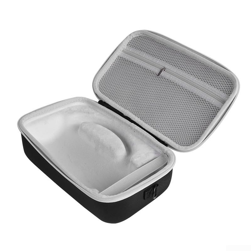 Pokrowiec ochronny do jbl Charge 6 z twardej pianki EVA - etui odporne na wstrząsy z aksamitnym wnętrzem i przegrodą na kable - przenośna torba szara 31 x 18 cm (szary)