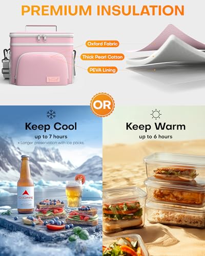 Image of HOTOR Insulated Lunch Box Men Women Leak-Proof Cooler Lunch Bag 9L