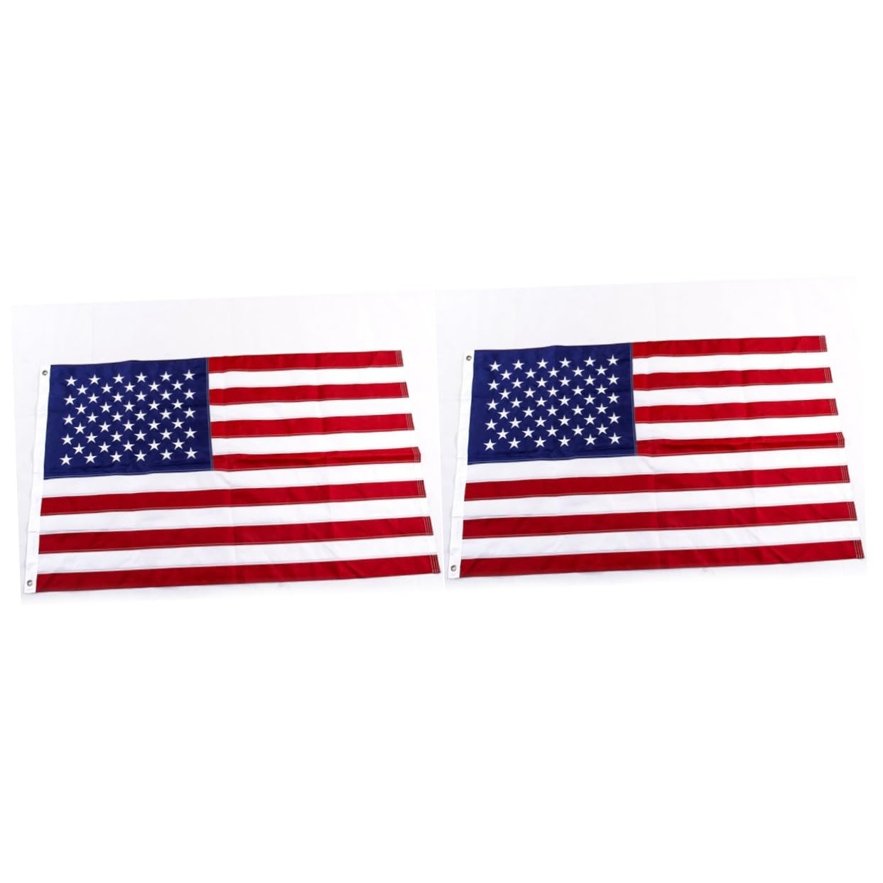Drapeau américain brodé avec coutures renforcées tissu Oxford résistant aux intempéries