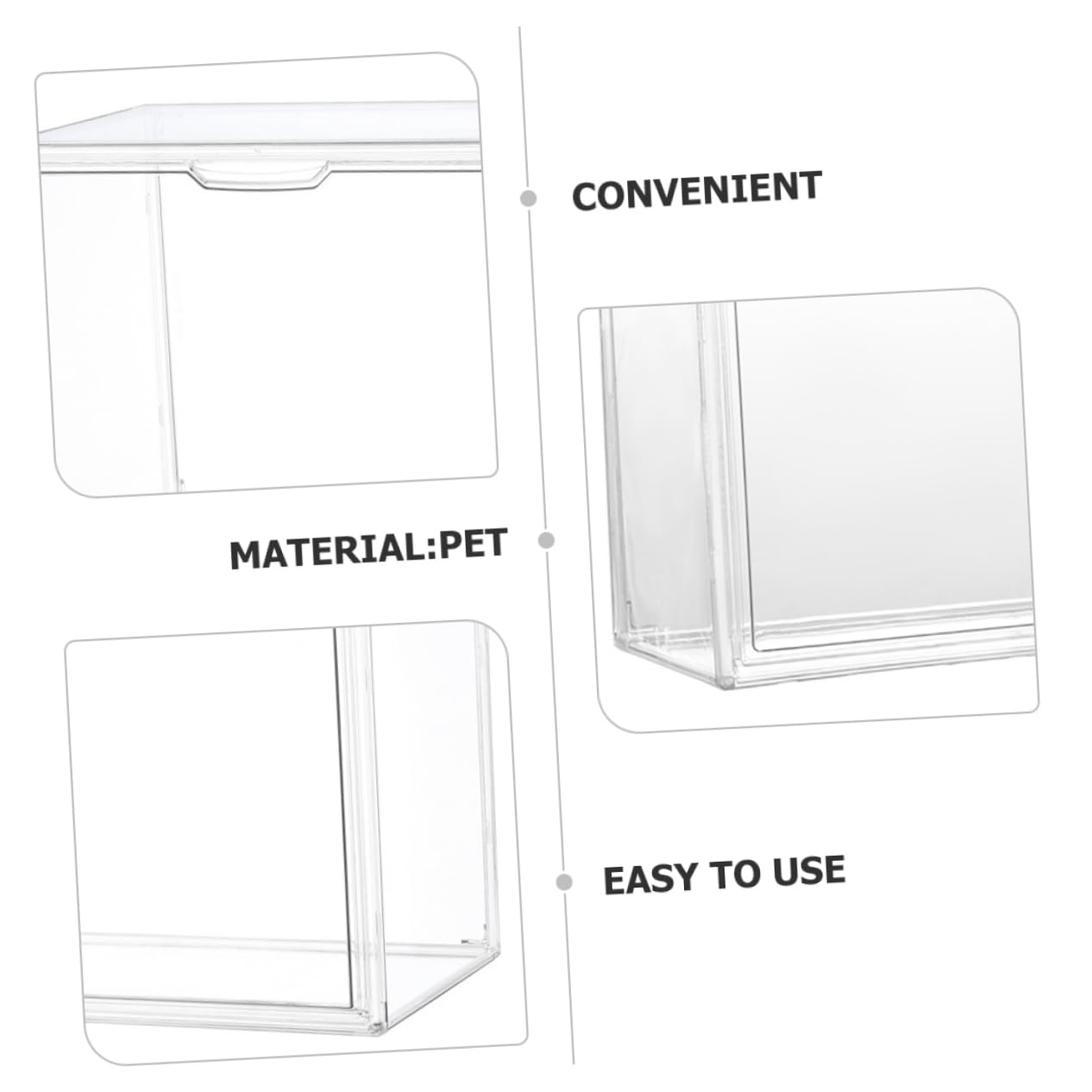 Cabilock Caja De Exposición para Zapatos Vitrina De Almacenamiento Diseño Transparente Organizador De Calzado