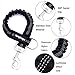 Yangbaga Dog Leash Extender, Shock Absorber Bungee Leash Attachment, Durable Nylon Dog Tie Out Extension with Stainless Steel Swivel Clips