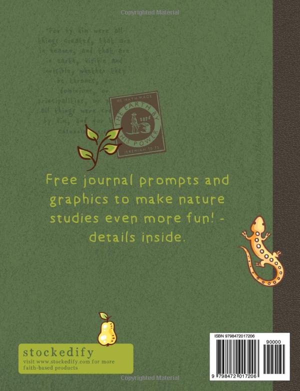 This Is My Fathers World - Christian Nature Study Journal for Kids (Green) - Image 2